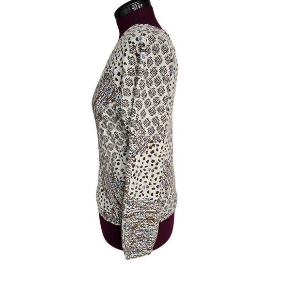 NWT NEW Daytrip by Buckle Mixed Print V-Neck Knit Long Sleeve Top | Size Small - Picture 3 of 11